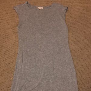 Gray fitted dress